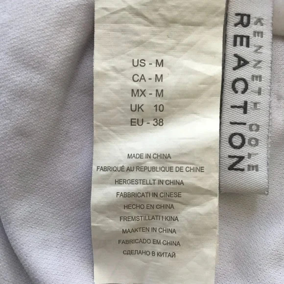 Kenneth Cole Reaction halter tankini top purple white blue mixed media p… - Picture 5 of 6